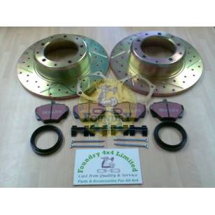 Land Rover Discovery 1 / Defender 90 / Range Rover Classic Rear Performance Brake Disc & Pad Kit